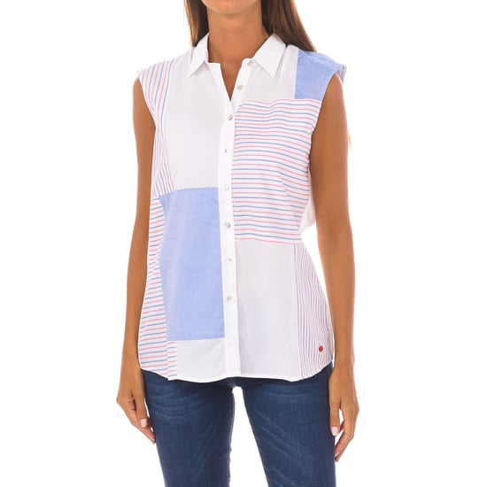 Blusa sin mangas con cuello de solapa PIETRA GLVSW1045031 mujer - Image 1