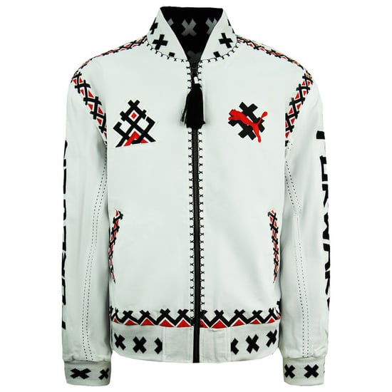 Puma x Jahnkoy Reversible Bomber Jacket Graphic Black Mens 596679 01