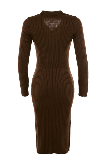 Trendyol Women's Polo neck bodycone Midi Dress - Image 6