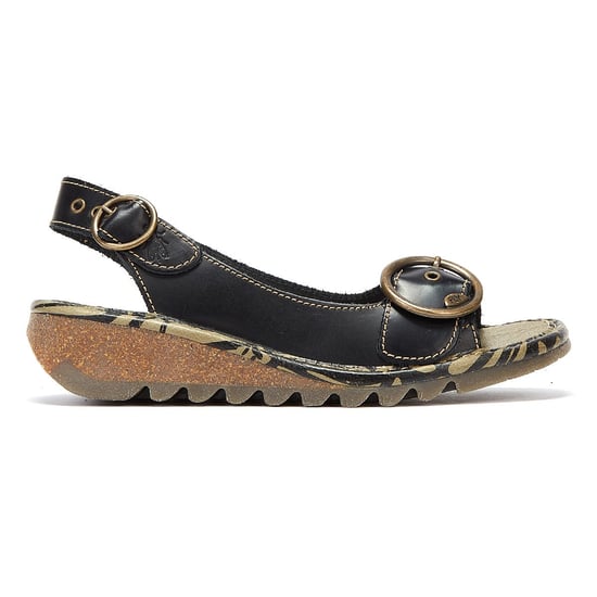 Fly London Tram723fly Womens Black Sandals - Image 5