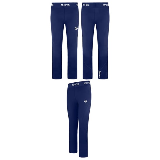 Skins Series-1 Stretch Waist Navy Blue Mens Long Tights Leggings SO00100019010