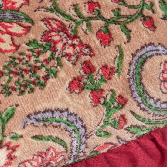 Cojín de algodón terciopelo floral con relleno de poliéster Paoletti Haven - Image 4