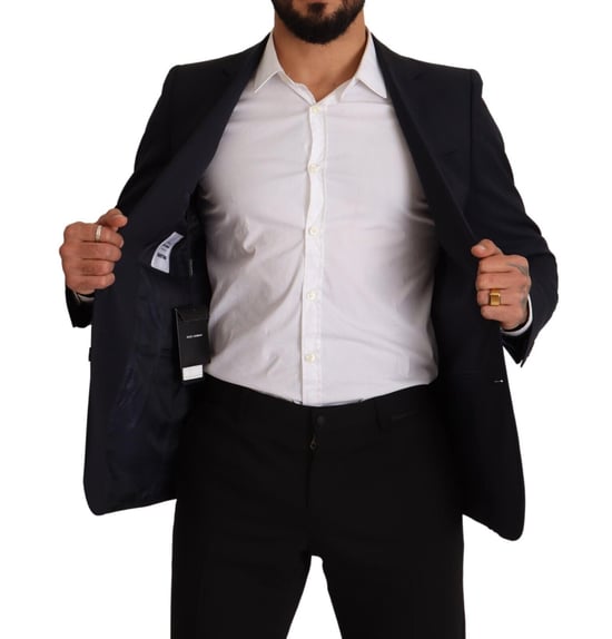 Abrigo de un solo botón azul oscuro para hombre Dolce & Gabbana Blazer MARTINI - Image 5