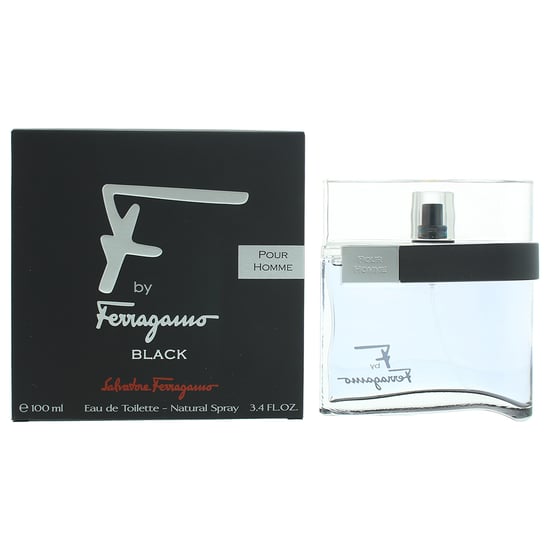 Salvatore Ferragamo - F by Ferragamo Black Eau de Toilette 100ml Spray For Him - Image 1