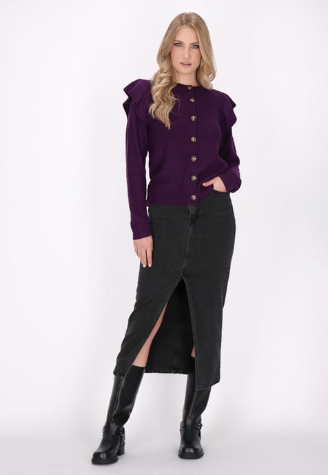 Dreimaster Cardigan women purple - Image 2