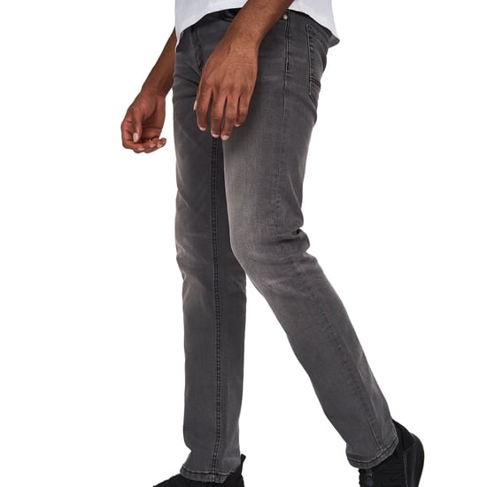Crosshatch Mens Svelte Stretch Jeans (Grey Wash) - Image 3