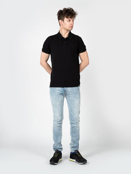 Iceberg camisa polo del hombre negro - Image 2