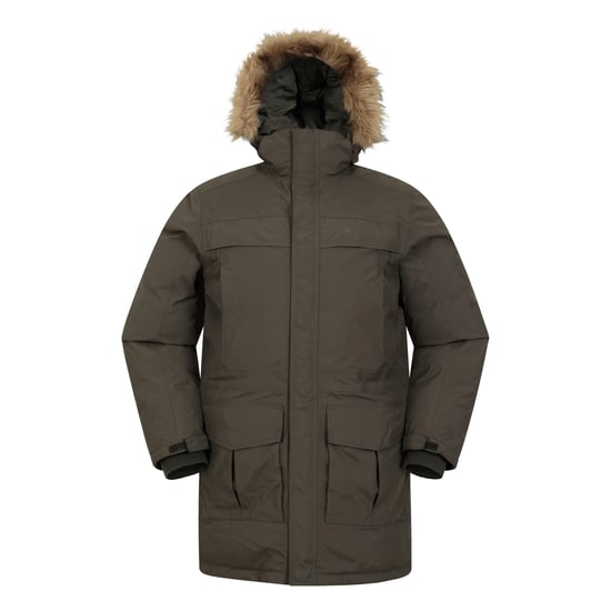 Mountain Warehouse Mens Antarctic Extreme Waterproof Down Jacket (Dark Khaki)
