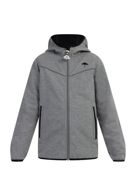 Schmuddelwedda functional jacket Girls Grey melange - Image 1
