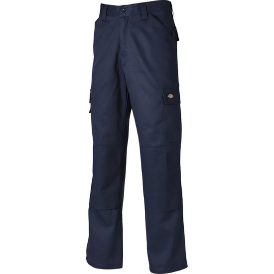 Pantalones de trabajo Dickies para hombre con bolsillos para rodilleras de poliacero en color marino - Image 1