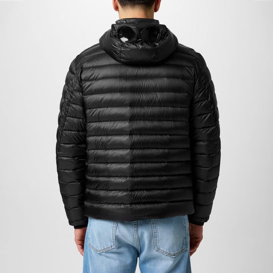 Men's C.P. Company D.D. Shell Goggle Down Jacket in Black - Image 3