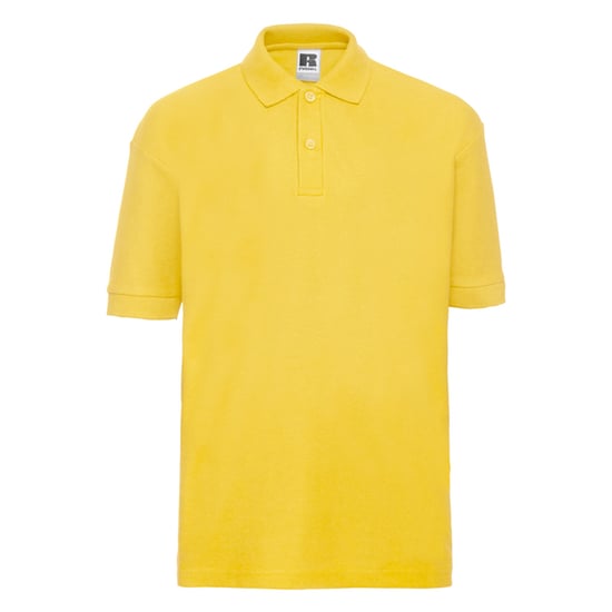 Russell Childrens/Kids Classic Polycotton Polo Shirt (Yellow) - Image 1