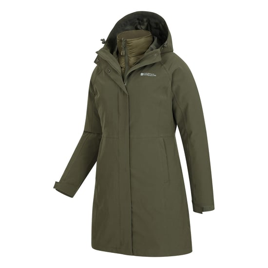 Mountain Warehouse Womens/Ladies Alaskan Long 3 in 1 Jacket (Khaki Green) - Image 5