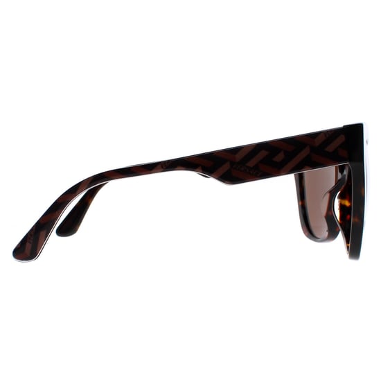 Versace Gafas de Sol Cat Eye para Mujeres Patrón Havana Marrón Oscuro VE4417U - Image 4