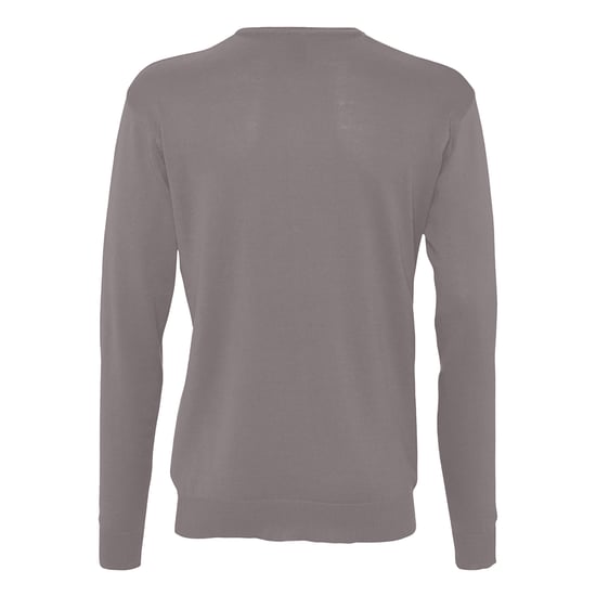 SOLS Mens Galaxy V Neck Jumper (Medium Grey) - Image 2