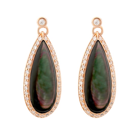 Orphelia 'Lilja' Women's 925 Sterling Silver Drop Earrings - Rose zo-7367