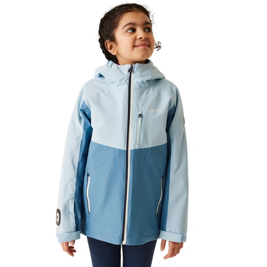 Regatta Girls Trekktain 3 in 1 Waterproof Jacket (Coronet Blue/Clear Sky)
