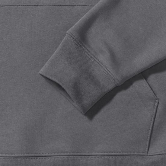 Russell Mens Authentic Hooded Sweatshirt / Hoodie (Convoy Grey) - Image 5