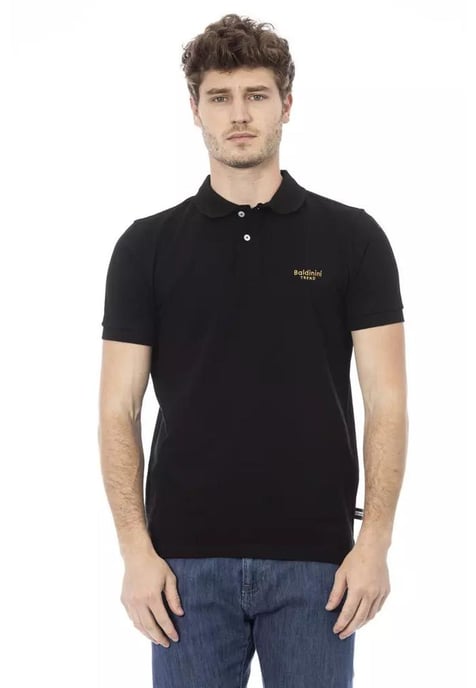 Baldinini Trend Men's Black Cotton Polo Shirt