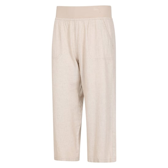 Mountain Warehouse Womens/Ladies Skye Linen Blend Capri (Beige) - Image 3