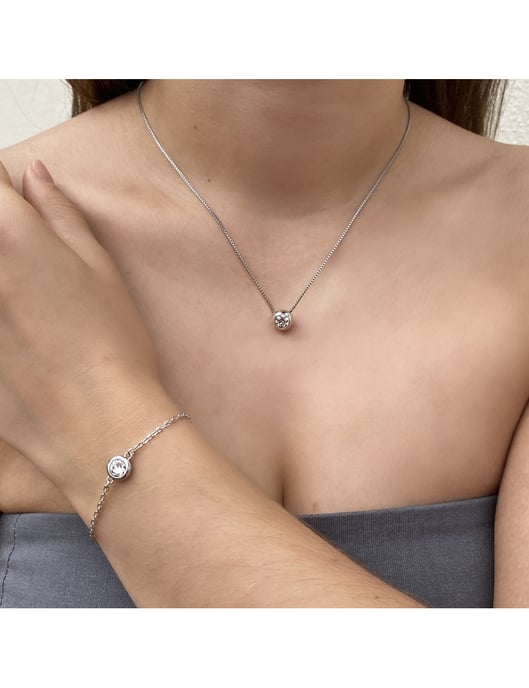 Conjunto Luna de Nacimiento - Plata y Cristal - Image 2