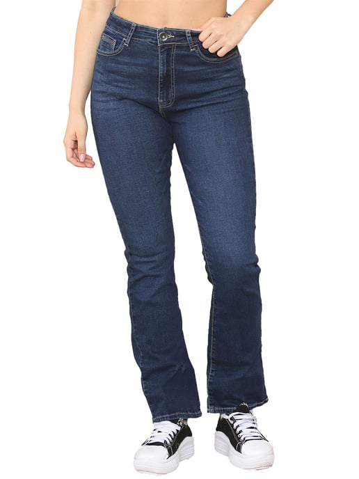 Enzo | Womens Bootcut Jeans - Azul - Image 2