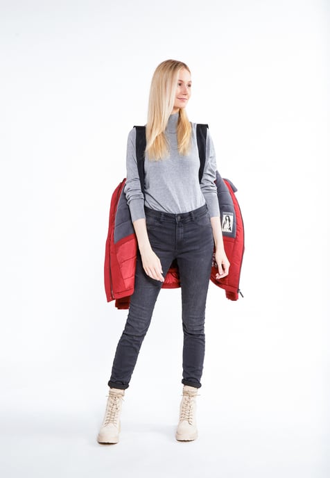 ICEBOUND Winter jacket women dark red - Image 5