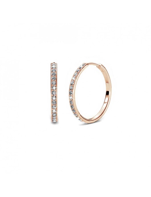 Pendientes Chic - Oro rosa y cristal - Image 1