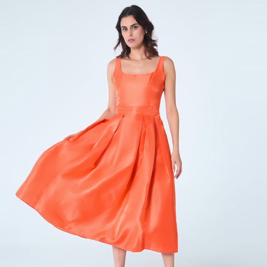 Taffeta fit-and-flare cocktail dress - Image 1
