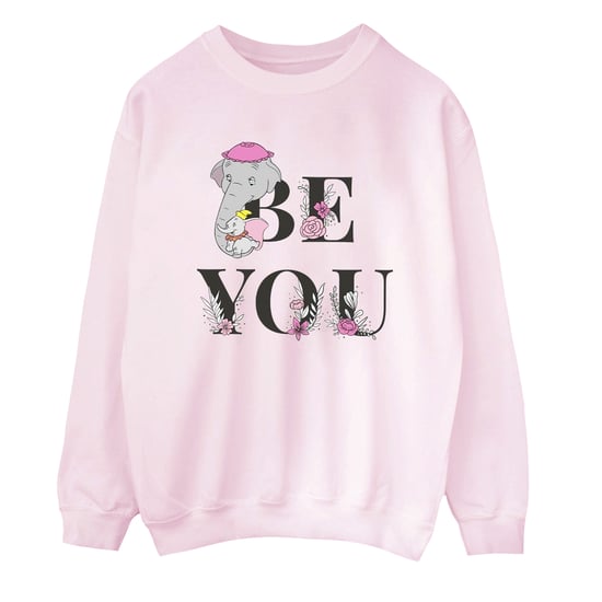 Disney Womens/Ladies Dumbo Be You Sweatshirt (Baby Pink) - Image 1