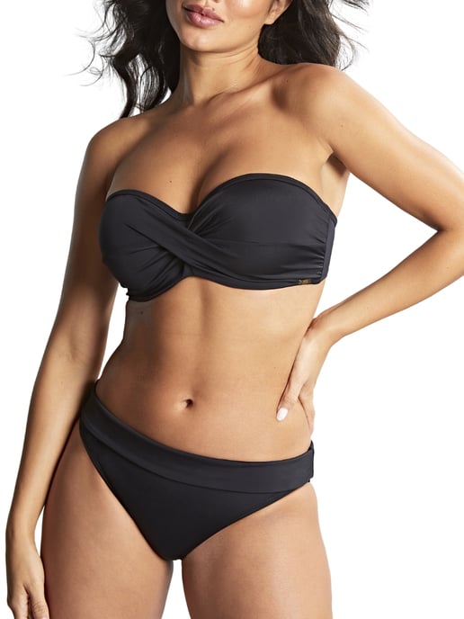Anya Riva Bandeau Multiway Bikini Top Black - Image 3