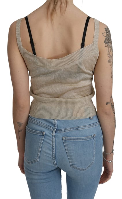 Top Transparente Beige Sin Mangas BYBLOS - Image 4