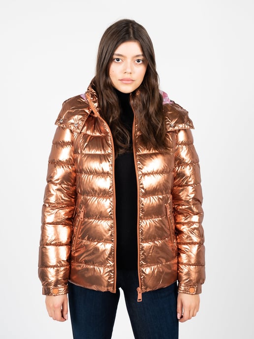 Guess Chaqueta Chaqueta de bombardero de mujer oro - Image 3