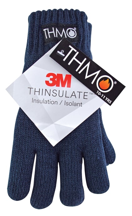 Guantes de Thinsulate para niños en invierno | THMO | Guantes térmicos de punto para niños - Azul - Image 2