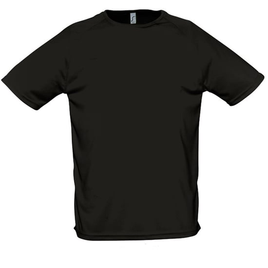 SOLS Mens Sporty Short Sleeve Performance T-Shirt (Black) - Image 1