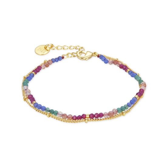 Pulsera Luxenter, Aiel Cristal Multicolor acabado en Oro amarillo de 18 quilates - Image 1
