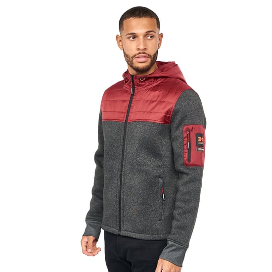 Crosshatch Mens Tradmax Jacket (Wine) - Image 3