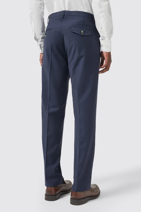 Buscot Slim Fit Navy Trousers