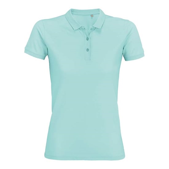 SOLS Womens/Ladies Planet Organic Polo Shirt (Arctic Blue) - Image 1