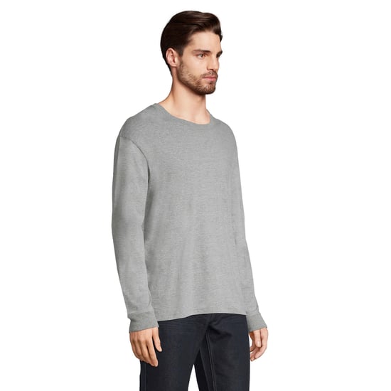 SOLS Unisex Adult Pioneer Melange Long-Sleeved T-Shirt (Grey Melange) - Image 3