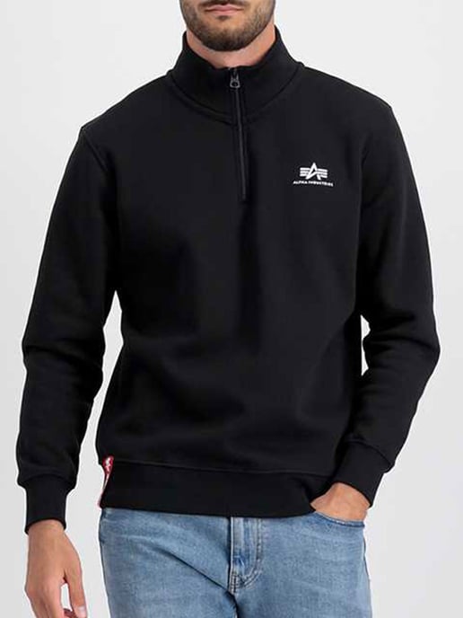 Suéter de media cremallera Alpha Industries SL Negro - Image 1