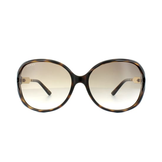 Gucci Sunglasses 0076S 003 Havana Gold Brown Gradient