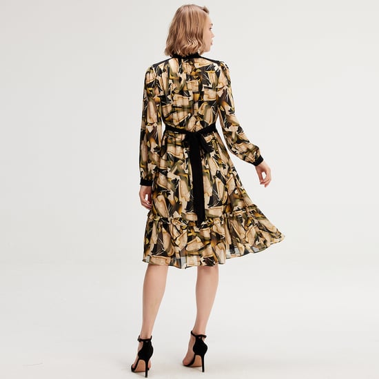 Tunic dress with graphic print - Image 4