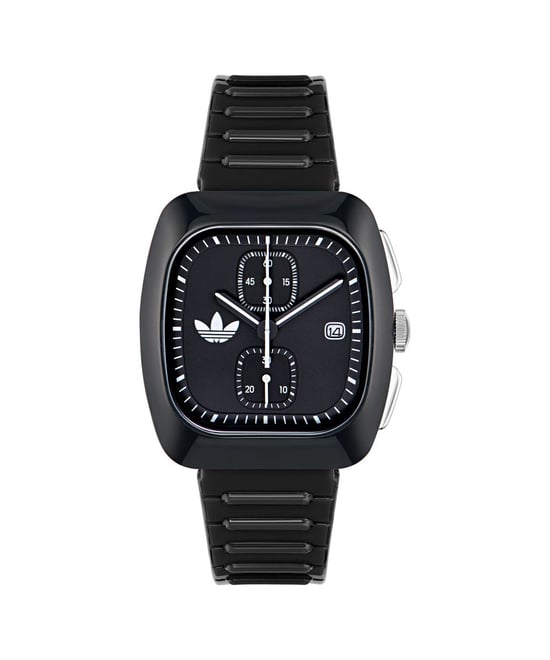 Adidas Originals Retro Wave Two Chrono Unisex's Black Watch AOSY24533 - Image 1
