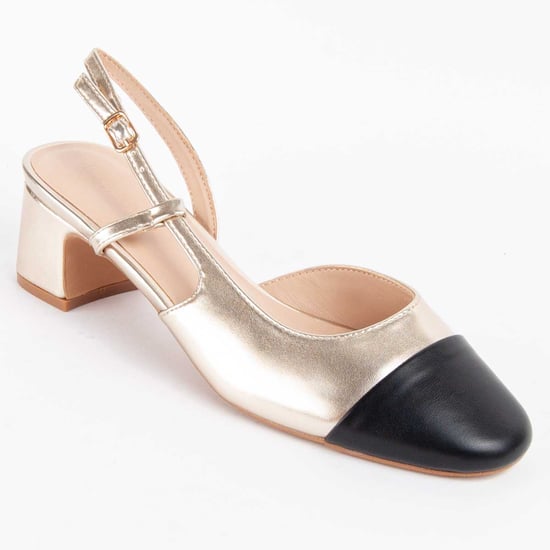 Montevita Heel Shoe Goldem Gold