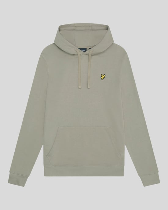 Lyle & Scott Branded Sage unidorm sudadera con capucha verde - Image 5