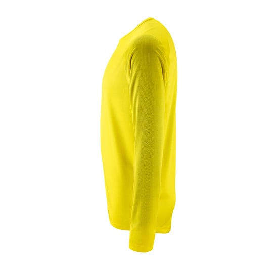 SOLS Mens Sporty Long Sleeve Performance T-Shirt (Neon Yellow) - Image 3