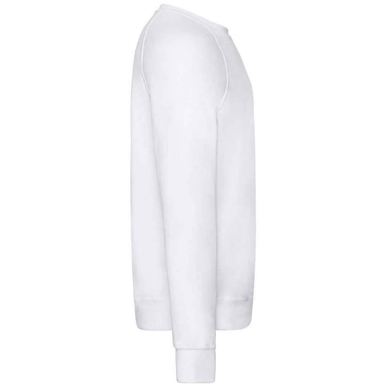Fruit of the Loom Unisex Adult Lightweight Raglan Sweatshirt (White) - Image 3