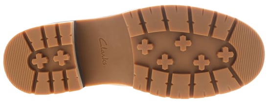 Clarks Womens Flat Shoes Orianna Bit Leather Slip On beige - Image 5