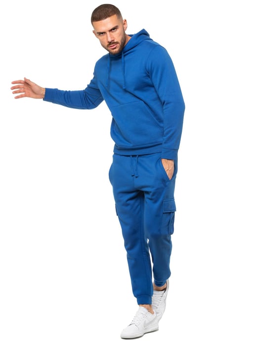 Enzo | Chándal con capucha para hombre - Azul - Image 4